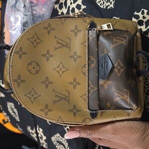 TAN N BROWN MINI BACKPACK